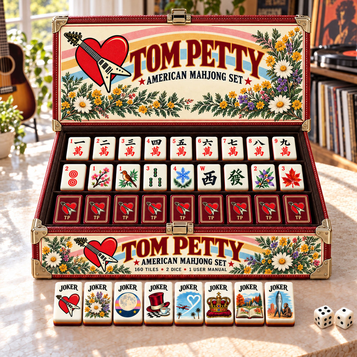 Premium TPT Mahjong Tiles Set PVNA