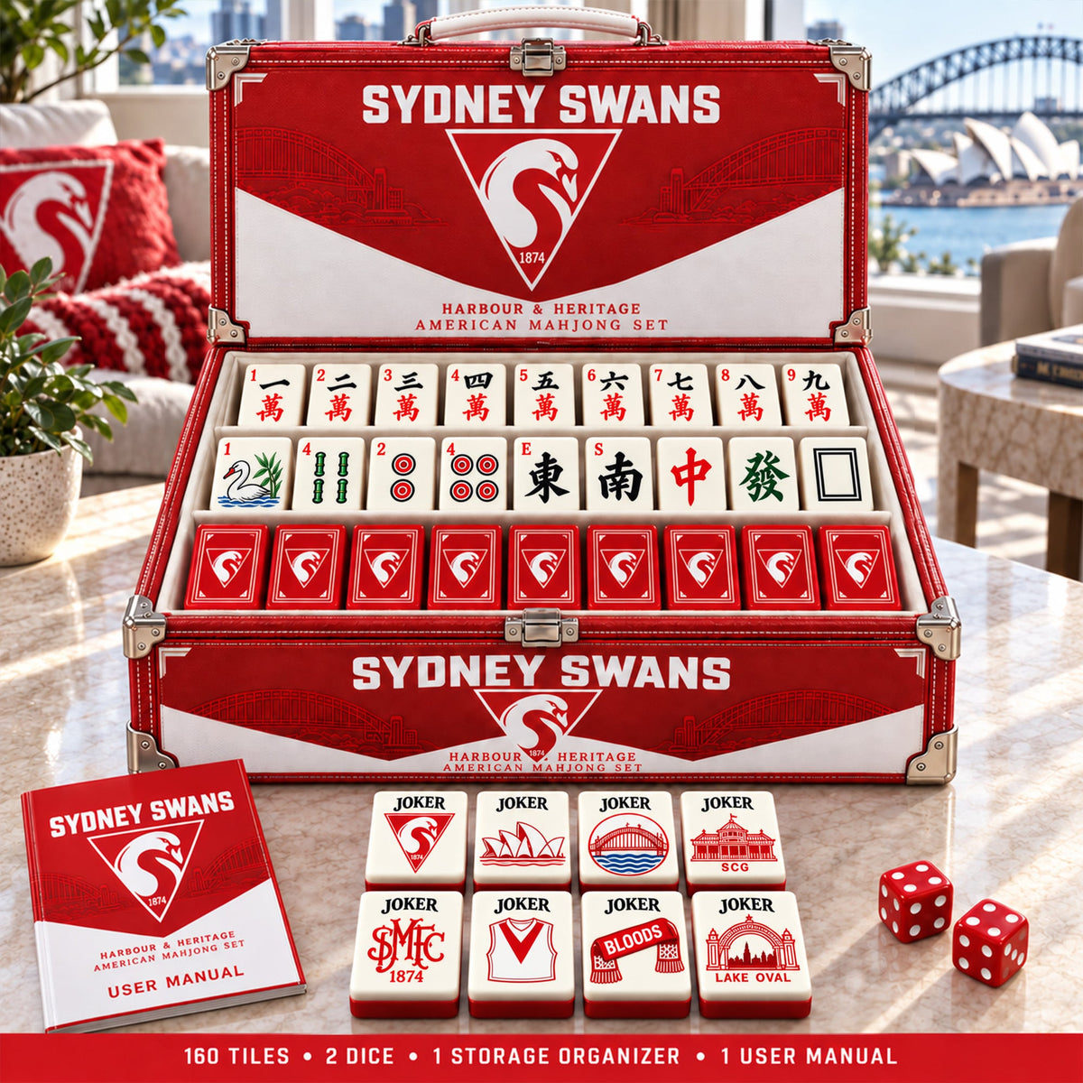 Premium SNSW Mahjong Tiles Set PVNA
