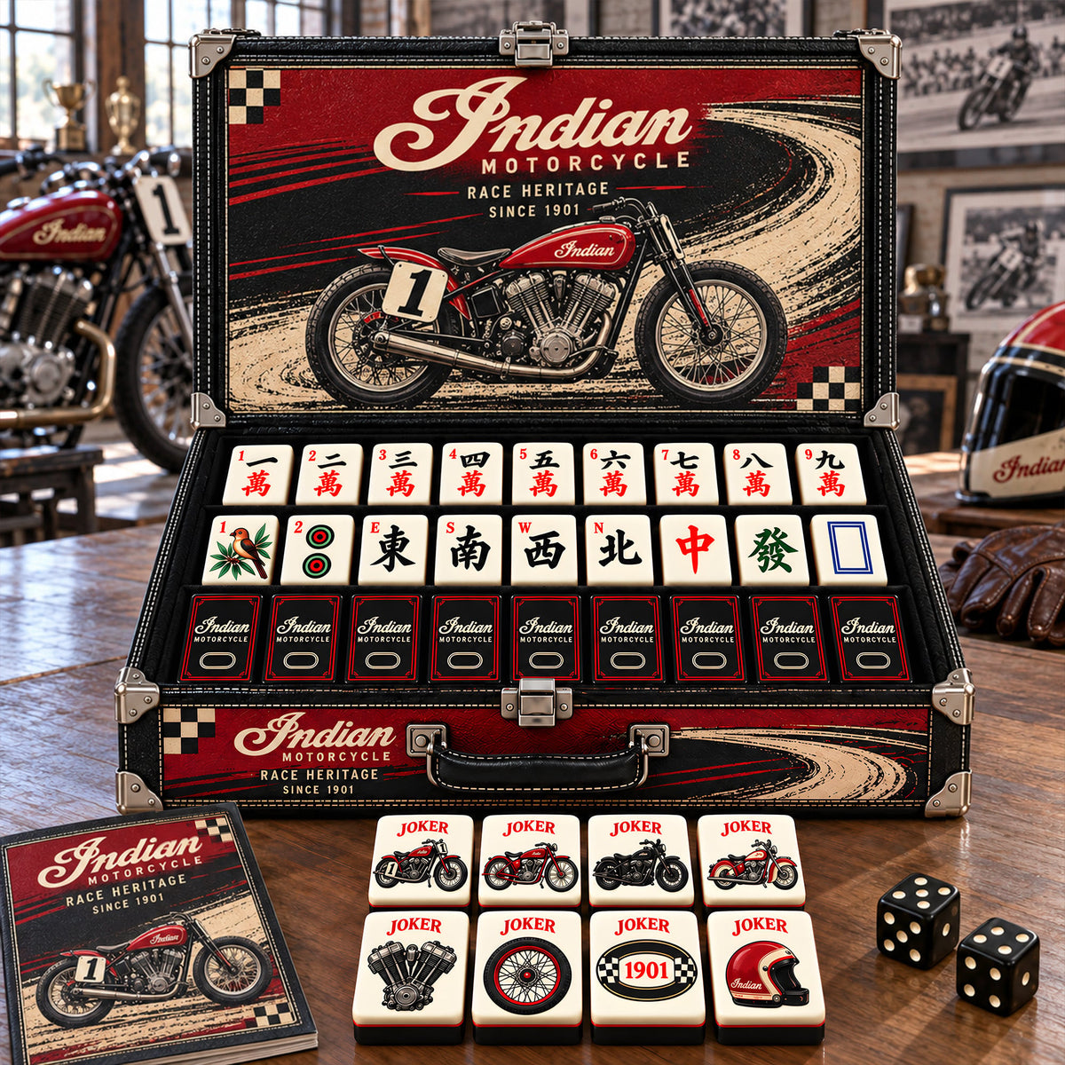 Premium IDMC Mahjong Tiles Set PVNA
