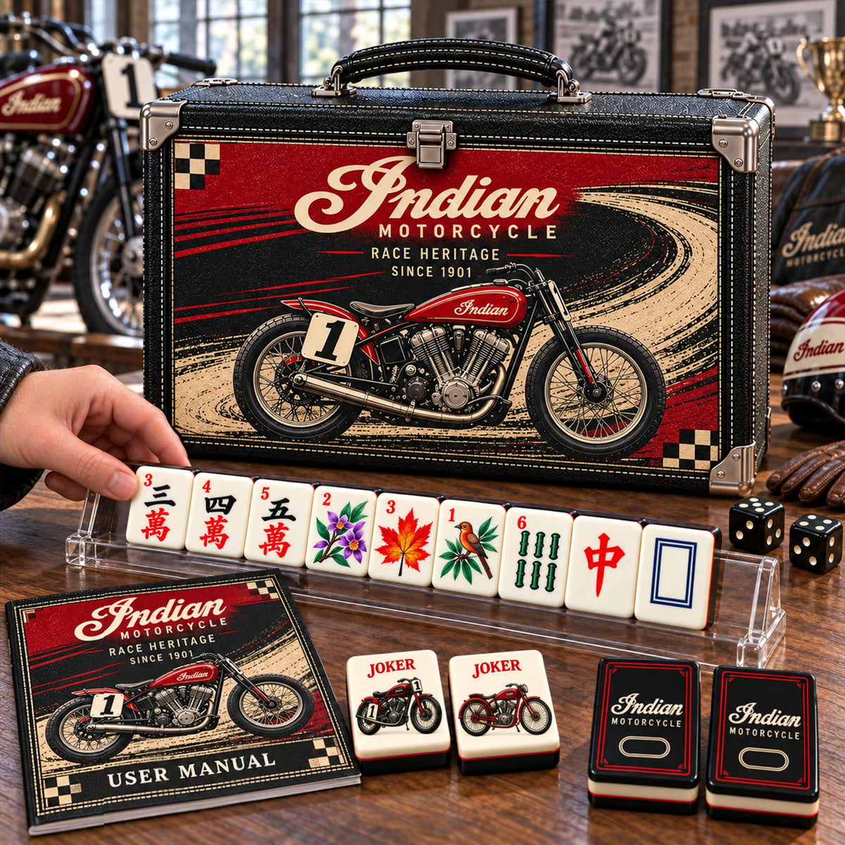 Premium IDMC Mahjong Tiles Set PVNA