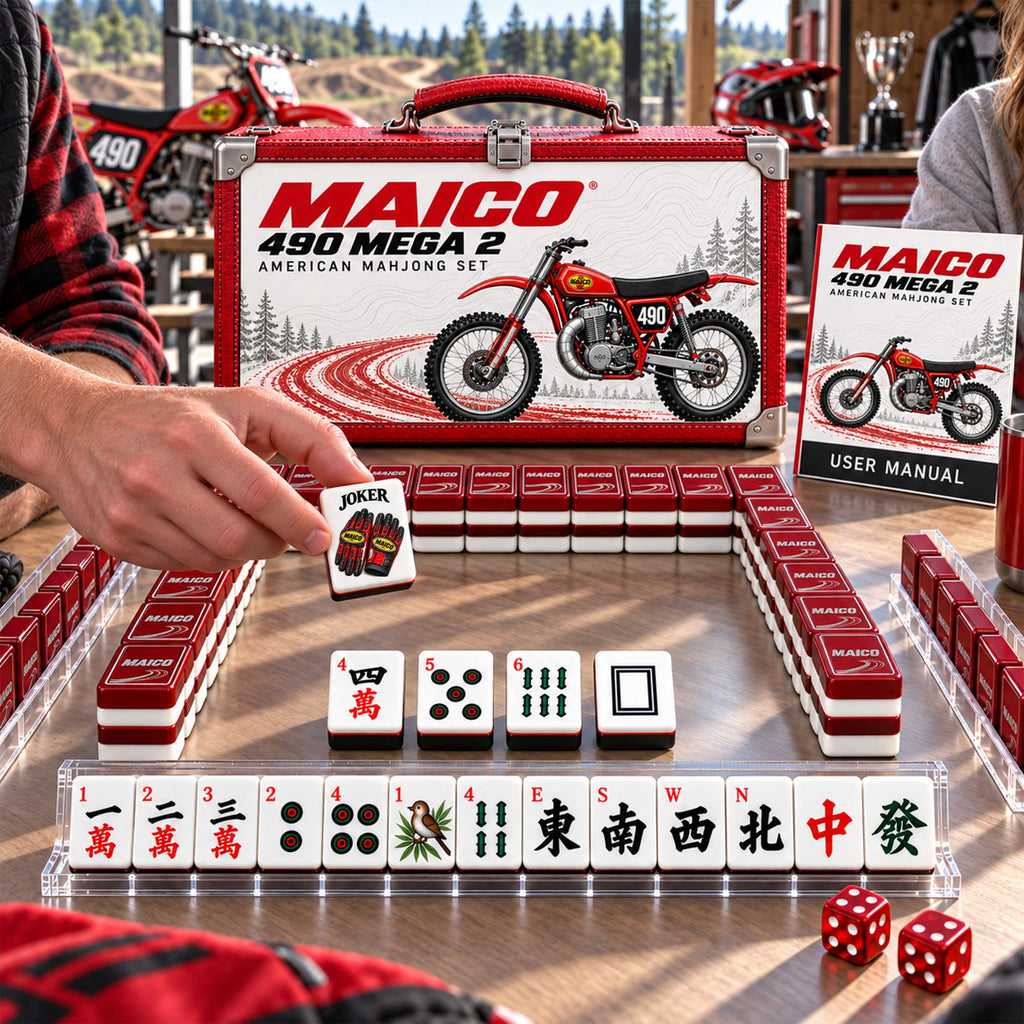 Premium MAI Mahjong Tiles Set PVNA